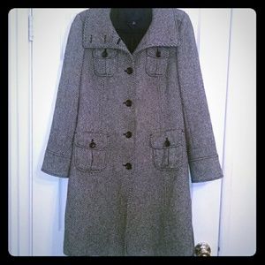 Gap Wool Houndstooth Coat